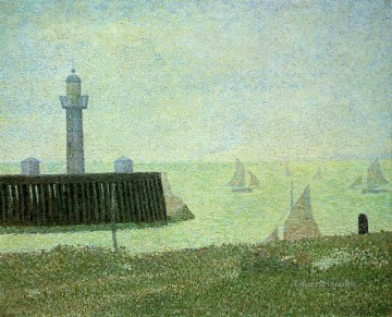  1886 Pintura - final del embarcadero honfleur 1886